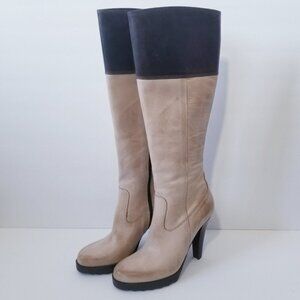 New Donald J. Pliner Heeled Leather Knee High Boots Size 5.5